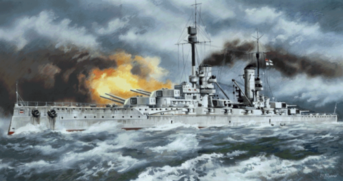 (ICMS003) 1/350 Kronprinz WWI German Battleship