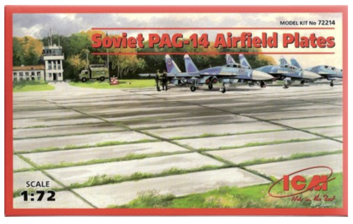 (ICM72214) 1/72 Soviet PAG-14 Airfield Plates 32 pieces (362×216 mm)