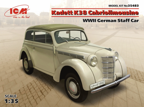 (ICM35483) 1/35 Kadett K38 Cabriolimousine WWII German Staff Car