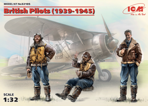 (ICM32105) 1/32 British Pilots (1939-1945) (3 figures)