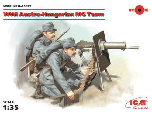 (ICM35697) 1/35 WWI Austro-Hungarian MG Team