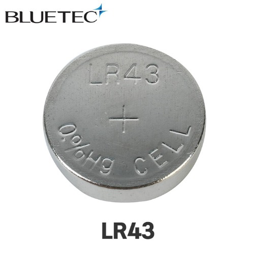 블루텍 알카라인 코인건전지 배터리 1.5V LR43 (10개)