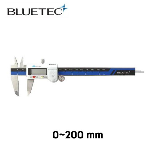 블루텍 디지털 캘리퍼 방수 mm inch 변환 200mm BD500-520WP