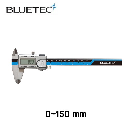 블루텍 디지털 캘리퍼 앱솔루트형 mm inch 변환 150mm BD500-150C