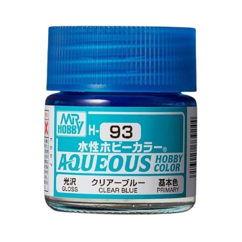 군제 H093 아크릴도료 수성 아퀴오스 클리어 블루 유광 10ml