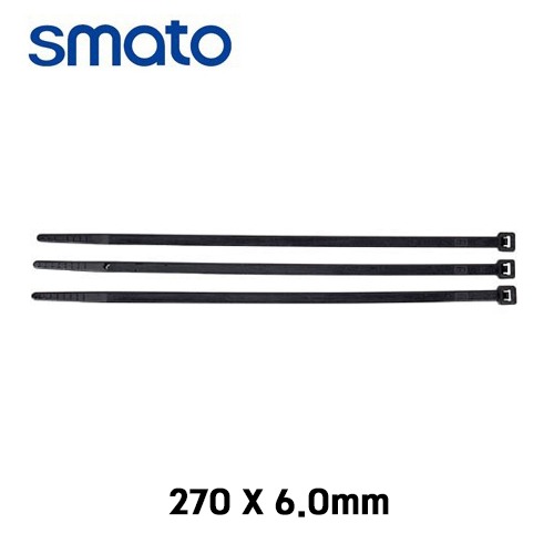 스마토 케이블타이 전선정리 270x6.0mm 흑색 (1봉 500EA)
