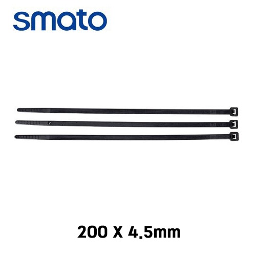 스마토 케이블타이 전선정리 200x4.5mm 흑색 (1봉 1000EA)