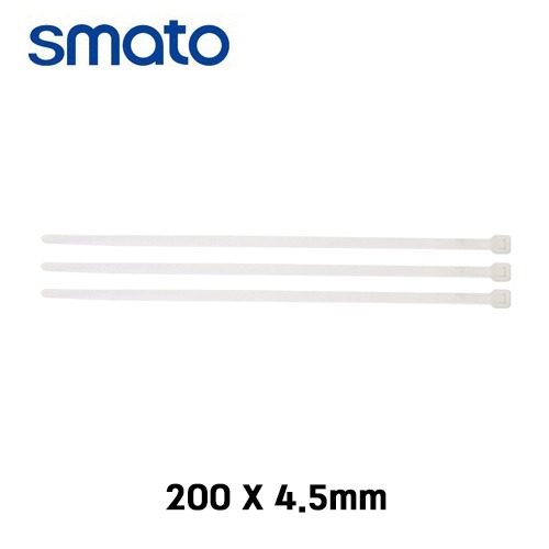 스마토 케이블타이 전선정리 200x4.5mm 백색 (1봉 1000EA)