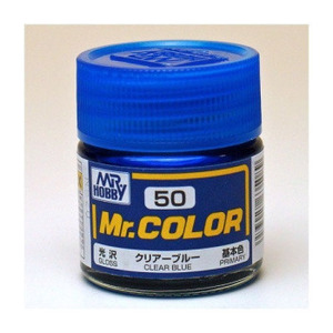 군제 락카 도료 C050 클리어 블루 유광 10ml