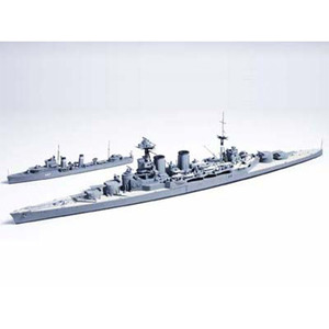 (31806) 타미야 1/700 영국 해군 순양전함 후드 &amp; E급 구축함 덴마크 해협 해전