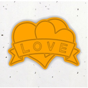 LOVE - 3D쿠키커터 모양틀 쿠키틀 스탬프 쿠키만들기 떡케이크