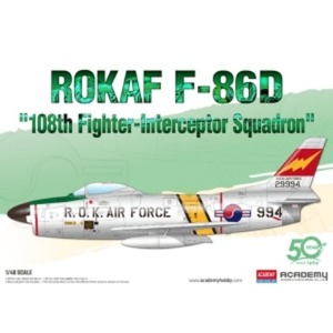 (ACA12337) 아카데미 1/48 대한민국공군 F-86D 108 요격전투비행대