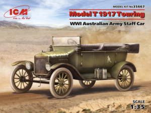 (ICM35667) 1/35 Model T 1917 Touring WWI Australian Army Staff Car