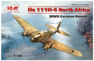 (ICM48265) 1/48 He 111H-6 North Africa WWII German Bomber