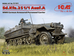 (ICM35101) 1/35 Sd.Kfz.251/1 Ausf.A WWII German Armoured Personnel Carrier
