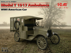 (ICM35661) 1/35 Model T 1917 Ambulance WWI American Car