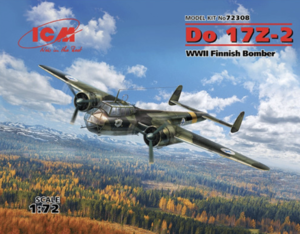(ICM72308) 1/72 Do 17Z-2, WWII Finnish Bomber