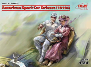 (ICM24014) 1/24 American Sport Car Drivers  (1910s)