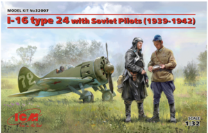 (ICM32007) 1/32 I-16 type 24 with Soviet Pilots (1939-1942)
