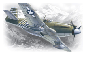 (ICM48161) 1/48 Mustang P-51A WWII American Fighter