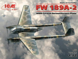 (ICM72292) 1/72 FW 189A-2 WWII German Reconnaissance Plane