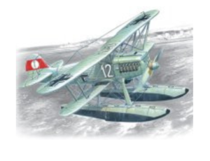 (ICM72192) 1/72 Heinkel He 51B-2 German Floatplane Fighter