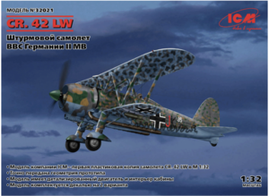 (ICM32021) 1/32 CR. 42 LW WWII German Luftwaffe Ground Attack Aircraft  (100% new molds)