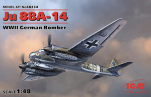 (ICM48234) 1/48 Ju 88A-14 WWII German Bomber