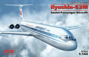 (ICM14405) 1/144 Ilyushin-62M Soviet Passenger Aircraft