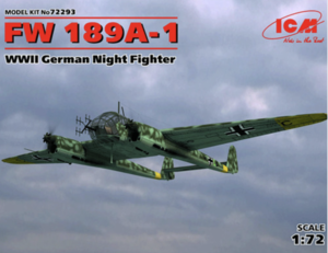 (ICM72293) 1/72 FW 189A-1 WWII German Night Fighter