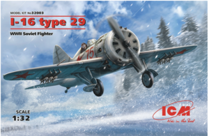 (ICM32003) 1/32 I-16 type 29 WWII Soviet Fighter