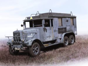 (ICM35467) 1/35 Henschel 33 D1 Kfz.72 WWII German Radio Communication Truck