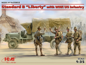 (ICM35652) 1/35 Standard B Liberty with WWI US Infantry