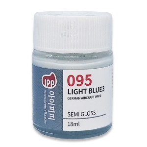 아이피피IPP 락카 도료 IPP-095 라이트 블루3 반광 18ml