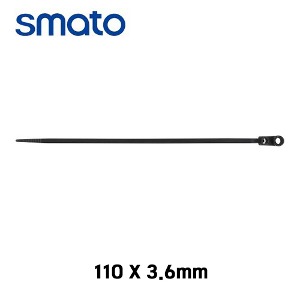 스마토 마운터블 헤드타이 케이블타이 110x3.6mm 흑색 (1봉 100EA)  MH11