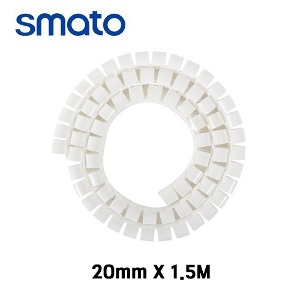 스마토 매직케이블 20mmx1.5M 백색 선정리 컴퓨터 전선 보호 MC2015W