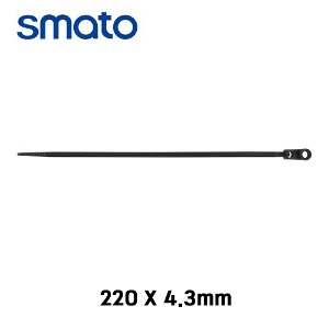 스마토 마운터블 헤드타이 케이블타이 220x4.3mm 흑색 (1봉 100EA) MH22